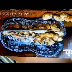 Glass peanut holder